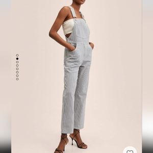 Mango overalls size medium, dungarees striped